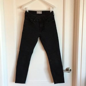 Everlane Mid Rise Skinny Jean Washed Black